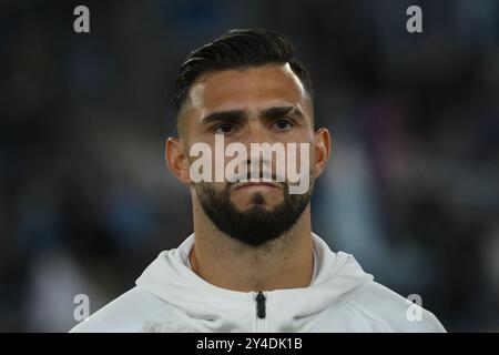 Rom, Italien. September 2024. Valentin Castellanos von SS Lazio sieht während des Enelive-Spiels der Serie A zwischen SS Lazio gegen Hellas Verona FC im Olimpico Stadium am 16. September 2024 in Roma, italien (Foto: © Agostino Gemito/Pacific Press via ZUMA Press Wire) NUR ZUR REDAKTIONELLEN VERWENDUNG! Nicht für kommerzielle ZWECKE! Stockfoto