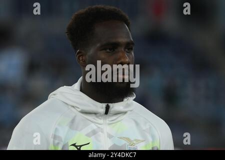 Rom, Italien. September 2024. Boulaye Dia von SS Lazio Look während des Serie A Enelive Spiels zwischen SS Lazio gegen Hellas Verona FC im Olimpico Stadium am 16. September 2024 in Roma, italien (Foto: © Agostino Gemito/Pacific Press via ZUMA Press Wire) NUR ZUR REDAKTIONELLEN VERWENDUNG! Nicht für kommerzielle ZWECKE! Stockfoto