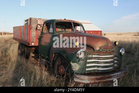 Der alte Bauernwagen Stockfoto