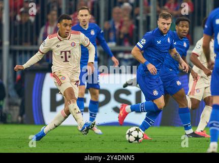 Jamal MUSIALA, FCB 42 im Gruppenligaspiel FC BAYERN MÜNCHEN - DINAMO ZAGREB 9-2 Fußball UEFA Champions League in der Saison 2024/2025 in München, 17. September 2024, FCB, 1. Spieltag, München Fotograf: Peter Schatz Stockfoto