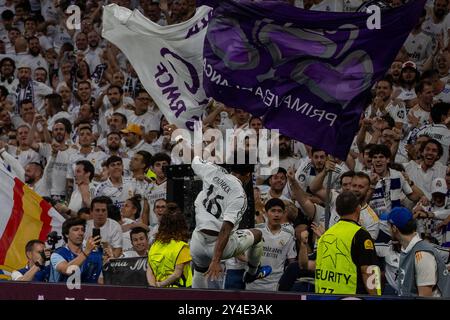 Madrid, Spanien. September 2024. Real Madrid schlug heute Abend im Santiago Bernabéu Stadion im ersten Spiel der UEFA Champions League 2024-2025 gegen Stuttgart 3-1. Quelle: D. Canales Carvajal/Alamy Live News Stockfoto