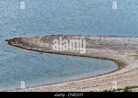 Eine kleine Halbinsel im Clark Canyon Reservoir bei Dillon in Montana, USA Stockfoto