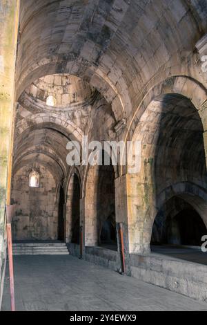 Susuz Caravanserai, erbaut von Giyaseddin Keykubad bin Keyhusrev, liegt an der Antalya Burdur Straße. Susuz kervansarayi Stockfoto