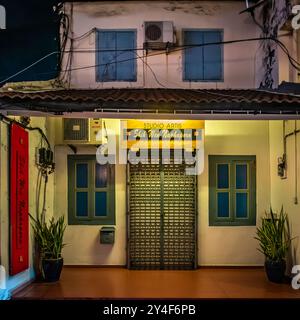 Jonker Street in Chinatown in Melaka während der chinesischen Neujahrsnacht Stockfoto