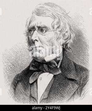 William Edmond Logan (1798-1875) – Gravurporträt Stockfoto