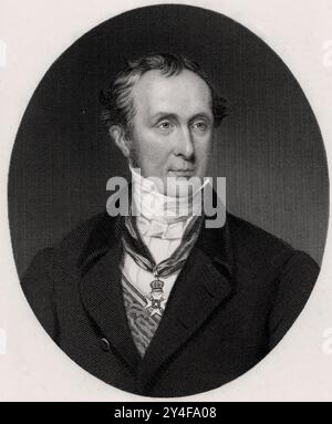 Roderick Impey Murchison (1792-1871) - Gravur Porträt Stockfoto