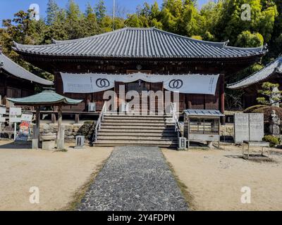 Hauptgebetssaal, Jodoji-Tempel, Ehime, Japan Stockfoto