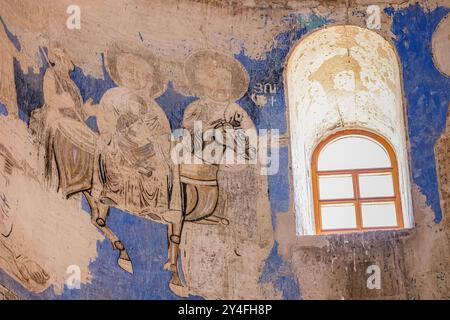 Van Turkey 6. Juli 2024; Akdamar Armenische Kirche des Heiligen Kreuzes aus dem 10. Jahrhundert, Inneres, Akdamar Insel, Van, Türkei. Stockfoto