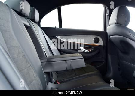 Armlehne im Luxus-Pkw, Rücksitze Stockfoto