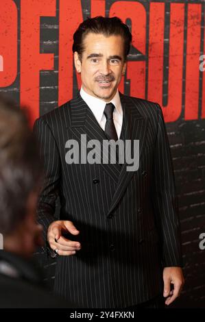 Colin Farrell bei der Premiere der HBO Max Miniserie „The Penguin“ im Jazz im Lincoln Center. New York, 17.09.2024 Stockfoto