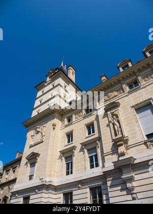 A Courthouse / Polizeistation, Parquet du Tribunal de Grande Instance, Île de la Cité, Isle of the City, seine, Paris, Frankreich, Europa, EU. Stockfoto