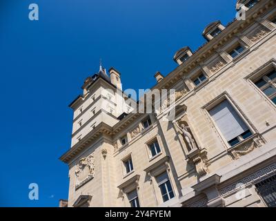 A Courthouse / Polizeistation, Parquet du Tribunal de Grande Instance, Île de la Cité, Isle of the City, seine, Paris, Frankreich, Europa, EU. Stockfoto