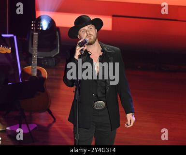 Nashville, USA. September 2024. Jackson Dean stand auf der Bühne bei den 17. ACM Honors im Ryman Auditorium am 21. August 2024 in Nashville, TN © Tammie Arroyo/AFF-USA.com Credit: AFF/Alamy Live News Stockfoto