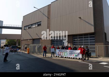 Brüssel, Belgien September 2024. Dieses Bild wurde während eines Besuchs der Wirtschaftskammer des bundesparlaments im Audi Werk in Brüssel am Mittwoch, den 18. September 2024 aufgenommen. Die Wirtschaftskommission der Kammer setzte heute die Arbeiten zu Audi Brüssel fort. BELGA FOTO NICOLAS MAETERLINCK Credit: Belga News Agency/Alamy Live News Stockfoto