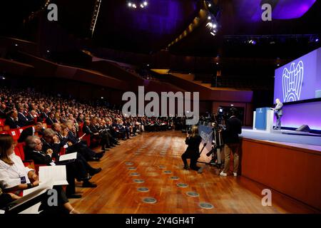 Roma, Italien. September 2024. Assemblea Annuale di Confindustria - Politica - Roma, Italia - Mercoled&#xec;, 18 Settembre 2024 (Foto Cecilia Fabiano/LaPresse) The Confindustria Annual Assembly - Politics - Rome, Italy - Monday&#x2014; Politics &#x2014; Rome, Italy &#x2014; Rom, Italien - Mittwoch, 18. September 2024 (Foto Cecilia Fabiano/LaPresse) Foto: LaPresse/Alamy Live News Stockfoto