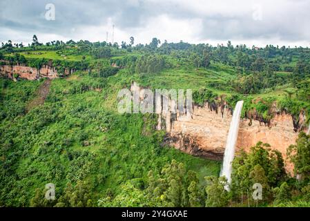 Sipi Falls an den Hängen des Mount Elgon in Kapchorwa im Osten Ugandas Stockfoto