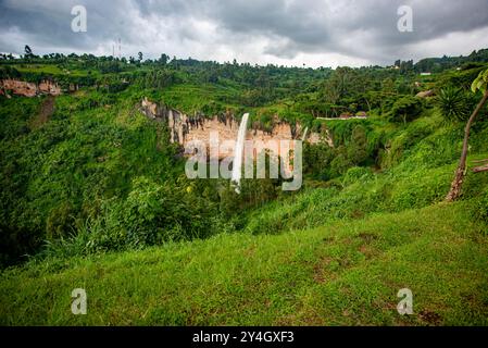 Sipi Falls an den Hängen des Mount Elgon in Kapchorwa im Osten Ugandas Stockfoto