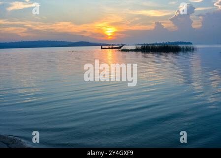 Fischer in Ssese Isalnda am Victoriasee Uganda Stockfoto