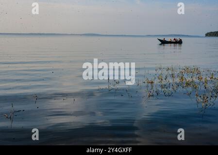 Fischer in Ssese Isalnda am Victoriasee Uganda Stockfoto