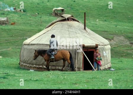 Seidenstraße, China, Xinjiang, Umland von Turpan Stockfoto