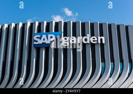 SAP-Garden München, Olympiapark, Deutschland Stockfoto