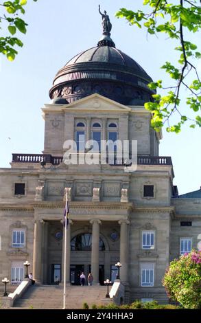 Helena, Montana, USA, ca. 1994. Außenansicht des Montana State Capitol. Stockfoto