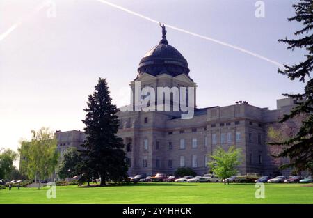 Helena, Montana, USA, ca. 1994. Außenansicht des Montana State Capitol. Stockfoto