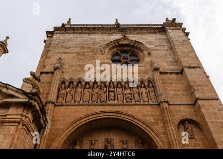 Die Kathedrale der Heiligen Maria in der historischen Stadt Ciudad Rodrigo in Spanien Stockfoto