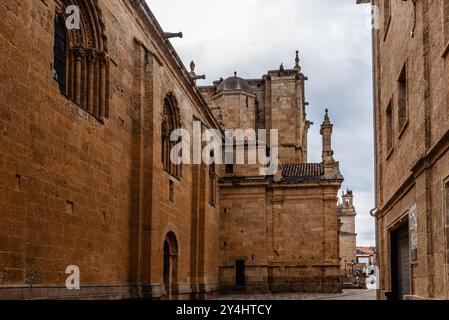 Die Kathedrale der Heiligen Maria in der historischen Stadt Ciudad Rodrigo in Spanien Stockfoto