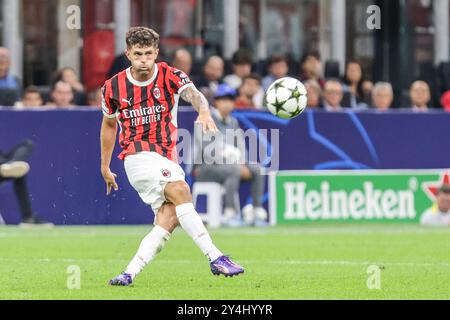 Mailand, Italien. September 2024. Mailand, Italien 17. September 2024 AC Milan - FC Liverpool UEFA Champions League - im Bild: AC Milan's Christian Pulisic Credit: Kines Milano/Alamy Live News Stockfoto