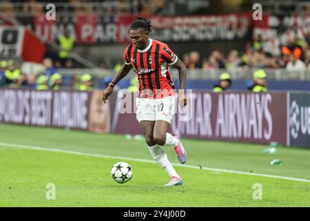 Mailand, Italien. September 2024. Mailand, Italien 17. September 2024 AC Milan - FC Liverpool UEFA Champions League - im Bild: Rafael Leao Credit des AC Mailand: Kines Milano/Alamy Live News Stockfoto