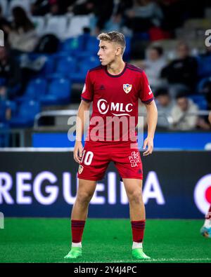 A Coruña, Spanien. Oktober 2022. 1 RFEF League RC Deportivo de la Coruña gegen Linares. Der Spieler Fermín López während des Spiels im Riazor Stadion. Stockfoto