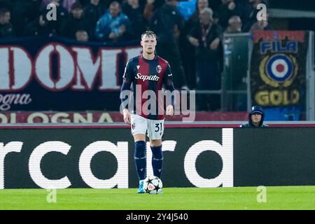 Bologna, Italien. September 2024. Während der UEFA Champions League 2024/25 Phase MD1 Spiel zwischen Bologna FC und FC Shakhtar Donetsk am 18. September 2024 im Stadio Renato Dall’Ara in Bologna, Italien. Quelle: Giuseppe Maffia/Alamy Live News Stockfoto