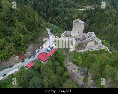 Zilkale in Camlihemsin, Rize, Türkei. Stockfoto