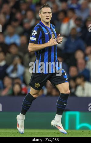 Piotr Zieliński von Inter Mailand während des Endspiels der UEFA Champions League Manchester City gegen Inter Mailand im Etihad Stadium, Manchester, Großbritannien, 18. September 2024 (Foto: Mark Cosgrove/News Images) Stockfoto