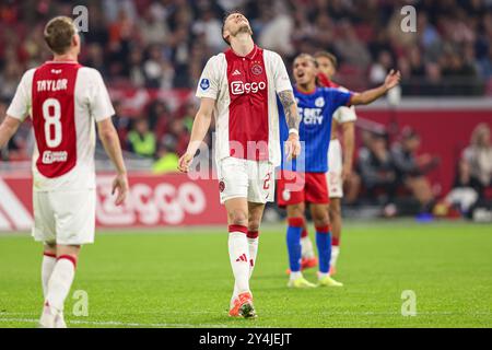 Amsterdam, Niederlande. September 2024. AMSTERDAM, NIEDERLANDE - 18. SEPTEMBER: Wout Weghorst von AFC Ajax enttäuscht während des niederländischen Eredivisie-Spiels zwischen AFC Ajax und Fortuna Sittard in der Johan Cruijff Arena am 18. September 2024 in Amsterdam. (Foto von Peter Lous/Orange Pictures) Credit: Orange Pics BV/Alamy Live News Stockfoto