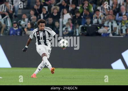 Weston McKennie (Juventus FC) während des Fußballspiels Juventus FC gegen PSV Eindhoven, UEFA Champions League in Turin, Italien, 17. September 2024 Stockfoto