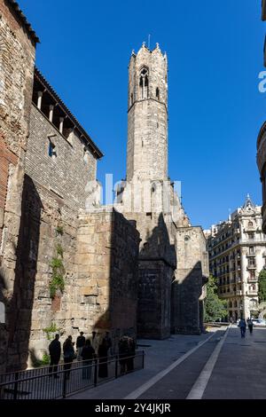 Die Kapelle Santa Agata in Barcelona, Spanien. Stockfoto