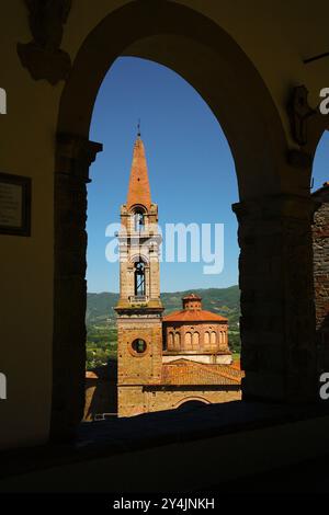 Castiglion Fiorentino ist eine kleine Stadt in der östlichen Toskana, in der Provinz Arezzo, zwischen den Städten Arezzo und Cortona. Es ist gut, nein Stockfoto