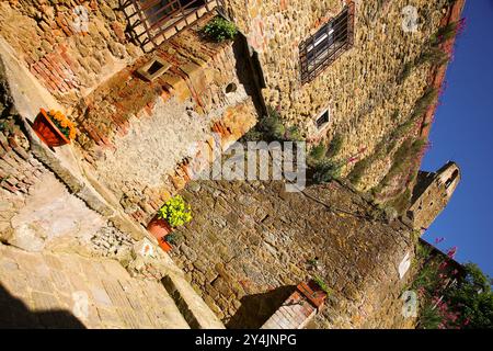 Castiglion Fiorentino ist eine kleine Stadt in der östlichen Toskana, in der Provinz Arezzo, zwischen den Städten Arezzo und Cortona. Es ist gut, nein Stockfoto