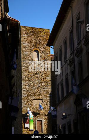 Castiglion Fiorentino ist eine kleine Stadt in der östlichen Toskana, in der Provinz Arezzo, zwischen den Städten Arezzo und Cortona. Es ist gut, nein Stockfoto