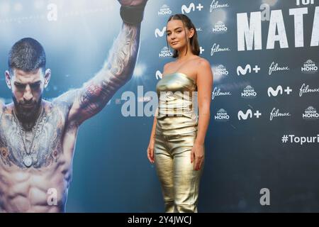 Madrid, Spanien. September 2024. Laura Escenas posiert am 18. September 2024 bei der Premiere des Dokumentarfilms TOPURIA MATADOR in den Callao Cinemas in Madrid Spanien Credit: SIPA USA/Alamy Live News Stockfoto