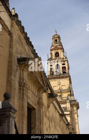 Die Kathedrale von Cordoba in Cordoba, Spanien, auch bekannt als die große Moschee von Cordoba, ist ein UNESCO-Weltkulturerbe Stockfoto