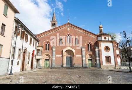 Mailand - die Kirche Basilica di Sant Eustorgio Stockfoto