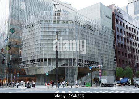 Tokio. September 2024. A General View of Ginza Sony Park in Tokyo, 18. September 2024. Die Eröffnung ist im Januar 2025 geplant. Quelle: Naoki Morita/AFLO/Alamy Live News Stockfoto