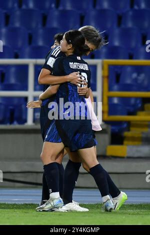 Cali, Kolumbien. September 2024. Olympiastadion Pascual Guerrero Manaka Matsukubo aus Japan feiert ihr Tor während des Spiels zwischen Japan und den Niederlanden, für das Halbfinale der FIFA U-20-Frauen-Weltmeisterschaft Kolumbien 2024, im Olympiastadion Pascual Guerrero, am 18. Mittwoch 30761 (Alejandra Arango/SPP). /Alamy Live News Stockfoto