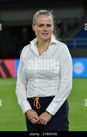 Cali, Kolumbien. September 2024. Roos Kwakkenbos Cheftrainer der Niederlande, während des Halbfinales der FIFA U-20-Frauen-Weltmeisterschaft Kolumbien 2024 zwischen Japan und den Niederlanden, am 18. September 2024 im Olympischen Pascual-Guerrero-Stadion in Cali. Foto: Alejandra Arango/DiaEsportivo/Alamy Live News Credit: DiaEsportivo/Alamy Live News Stockfoto