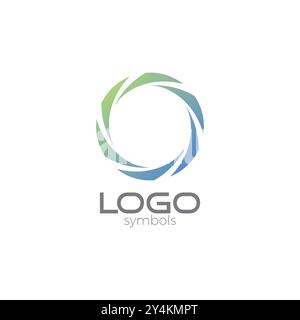 Elegantes Logodesign mit Buchstabe O. Kreis Buchstabe O Vektor Stock Vektor