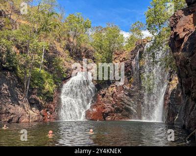 Florence Falls Waterhole, Litchfield National Park, Litchfield Park, Northern Territory, Australien Stockfoto