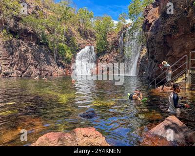 Florence Falls Waterhole, Litchfield National Park, Litchfield Park, Northern Territory, Australien Stockfoto